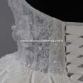 Elegant Tulle Lace Appliques off the shoulder Ball Gown Wedding Dress For Bridal